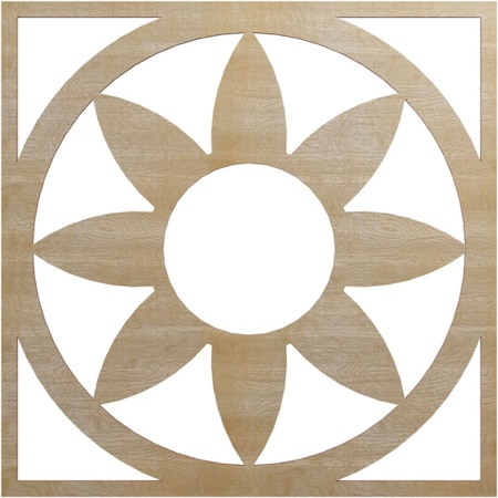 Ekena Millwork Blume Wood Fretwork Pierced Ceiling Medallion, Birch, 24"OD x 8 3/8"ID x 1/4"T CMWP24X24X0250BLBI